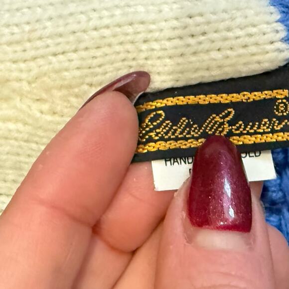 Vintage Eddie Bauer Red Black Blue 100% Wool Headband Ear Warmer One Size - Picture 3 of 7